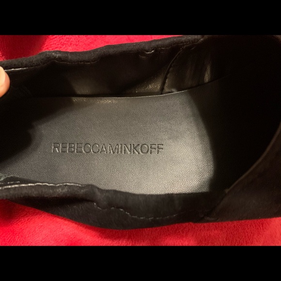 Rebecca Minkoff Romy Slip-On Flat Black Suede - Picture 11 of 12